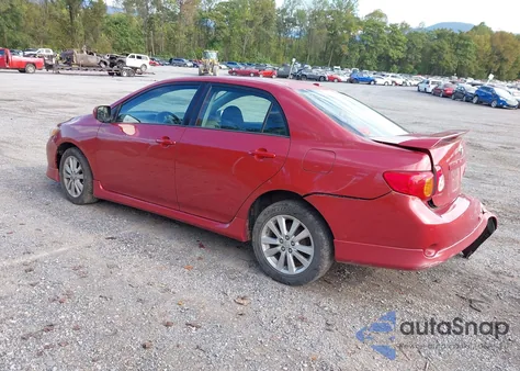 2009 Toyota Corolla S z USA, uszkodzony, nr VIN 2T1BU40E49C031366